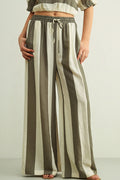 olive wide leg trousers