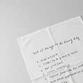 To Do List Napkin
