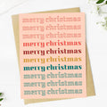 "Merry Christmas" Three Text Stack Card