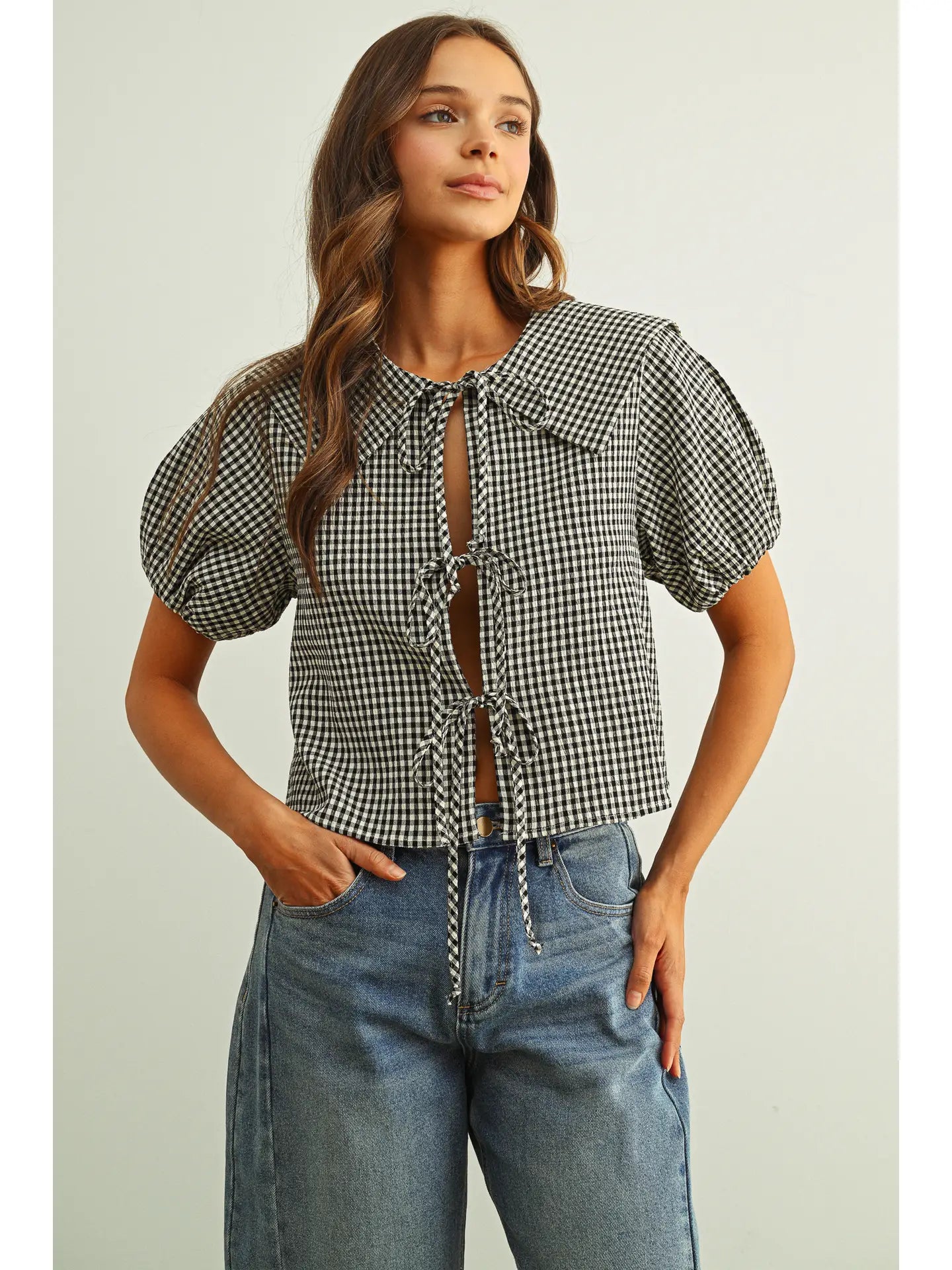 gingham top