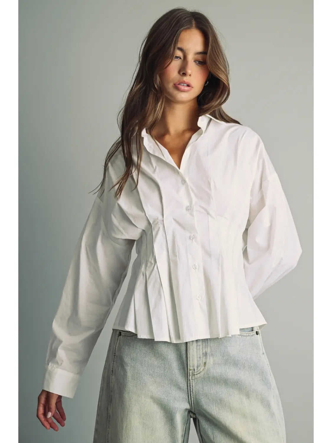pintuck blouse