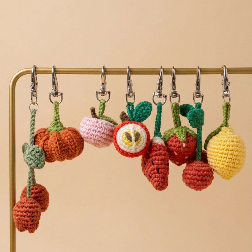 Handmade Fruit Keychain
