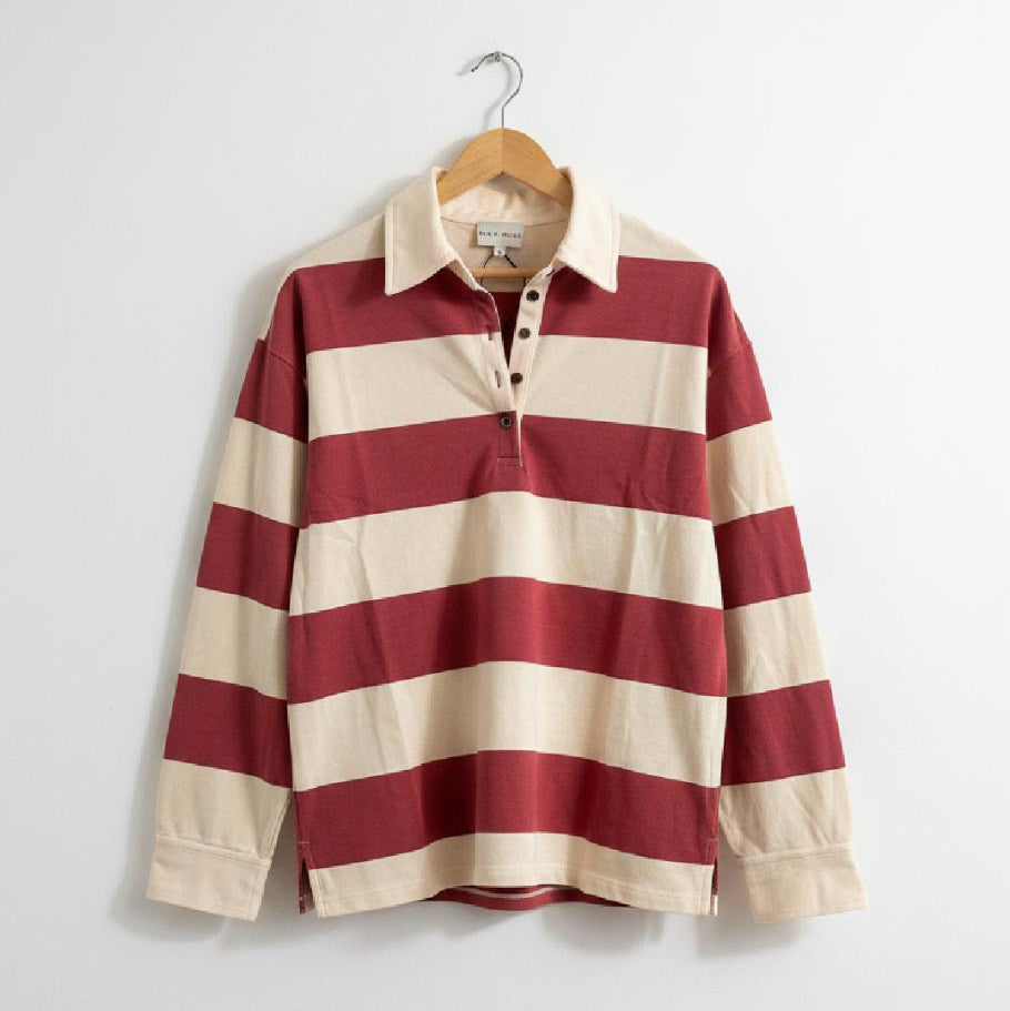 long sleeve shirt (pink/beige)
