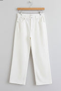 wide leg denim pants