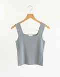 sleeveless ribbed knit top