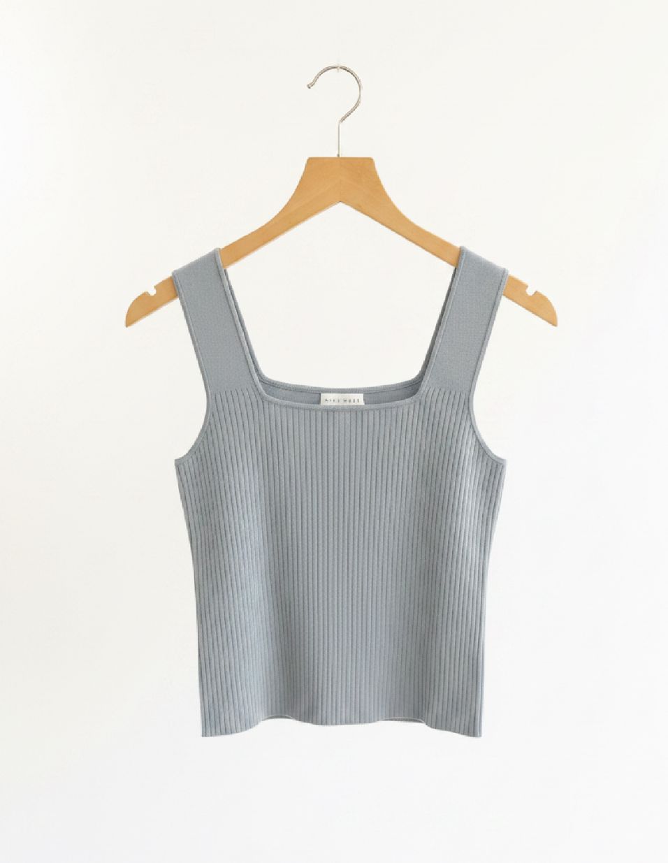 sleeveless ribbed knit top
