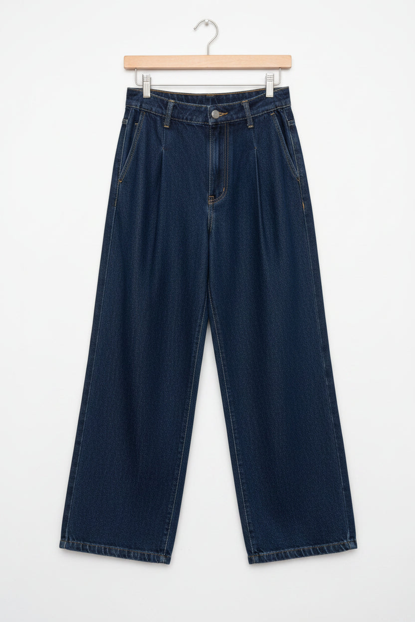 deep blue denim trouser pant