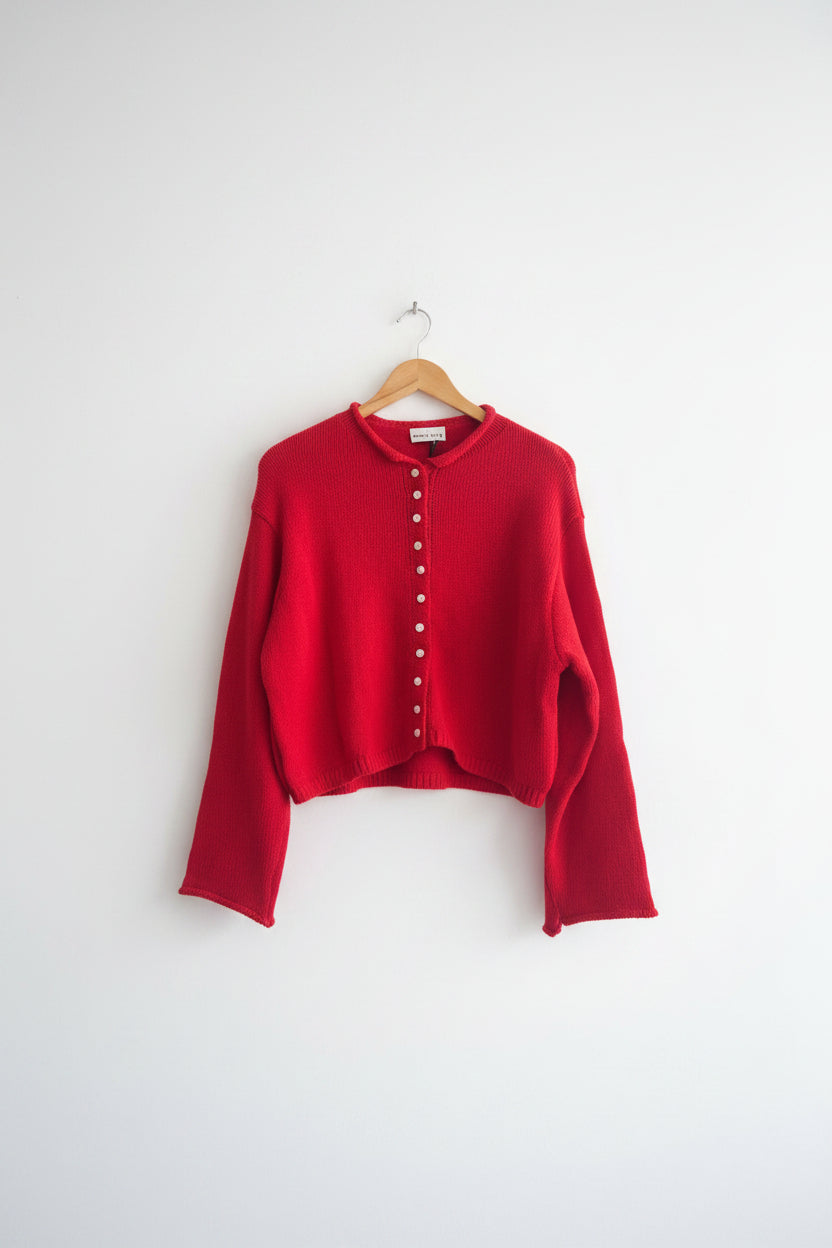 scarlet cardigan