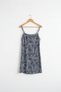 leaf print easy dress