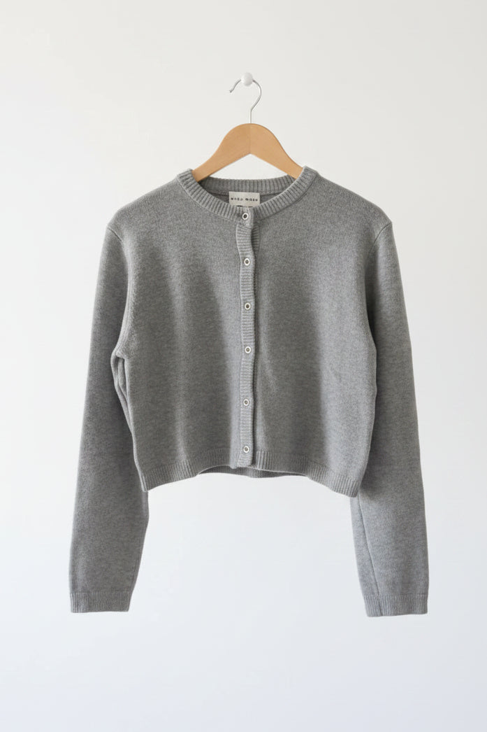 grey knitted cardi