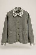 gingham twill jacket
