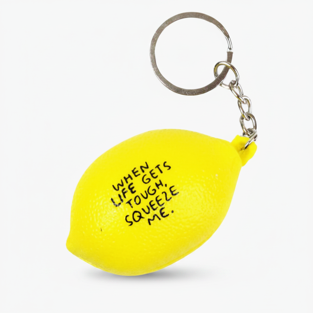 Lemon Stress Ball Keychain