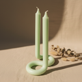 Twist Candle Sticks - Green