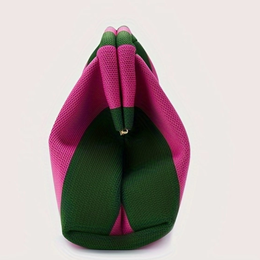 Clutch Bag - Green Pink