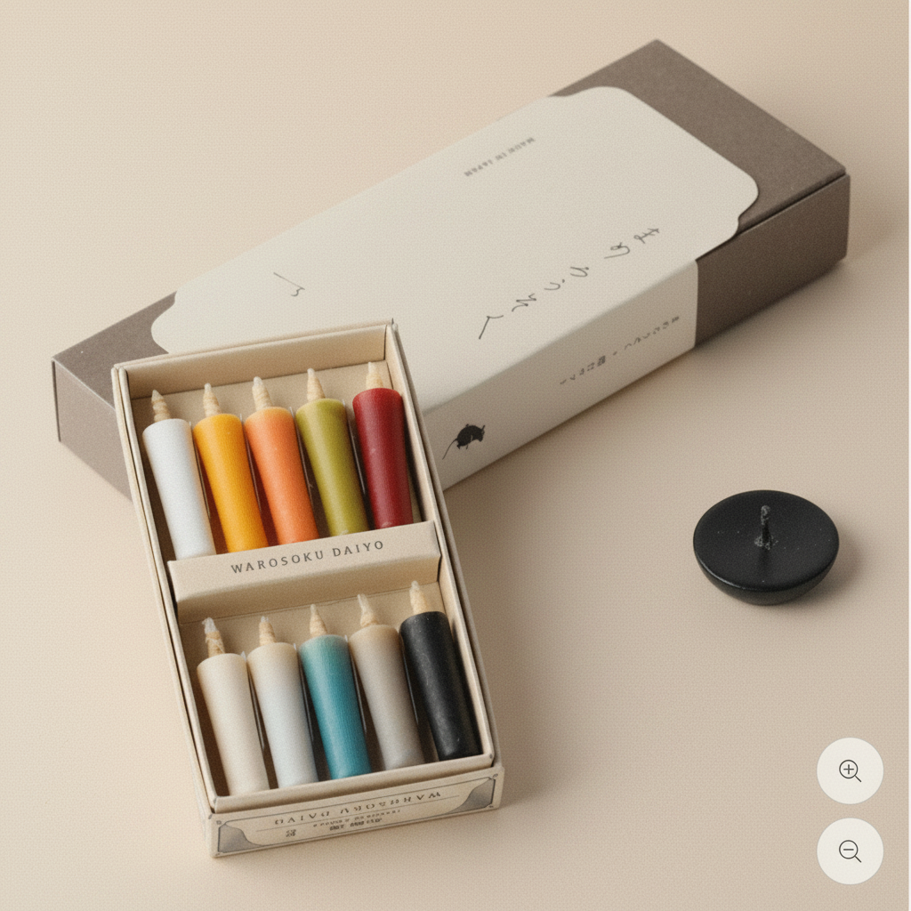 Daiyo Colorful Earth Rice Wax Candle Gift Set