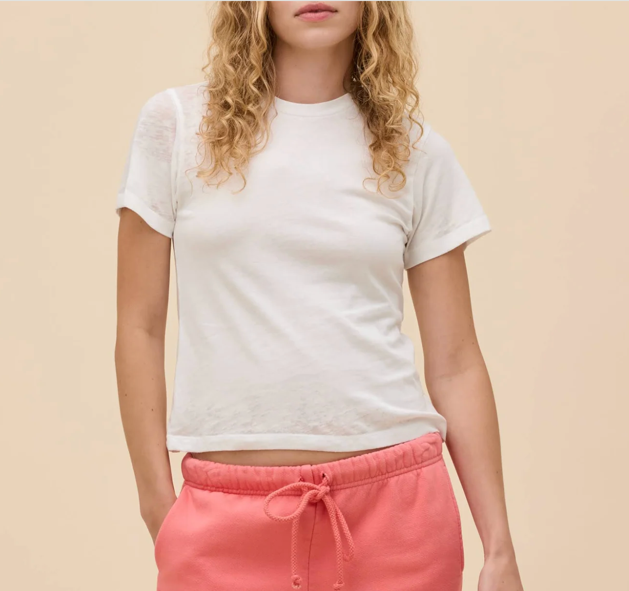 solid burnout vintage tee