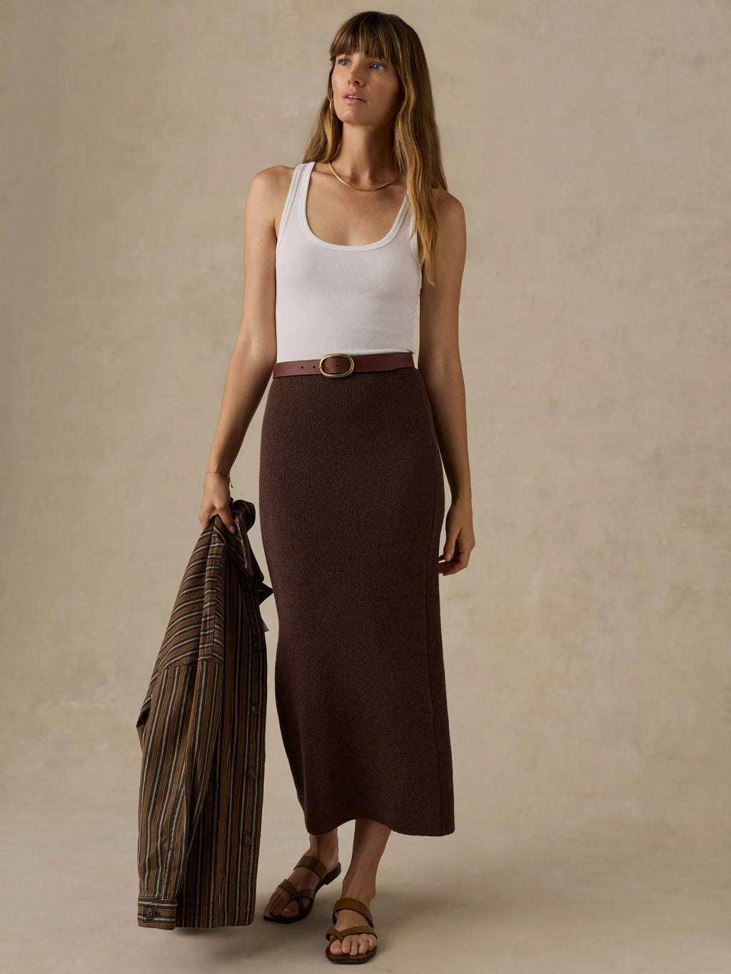 miramar maxi skirt (french roast)