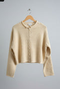 vanilla oat knitted cardigan