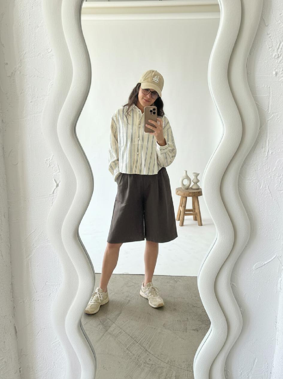soft rayon knee lenght trouser