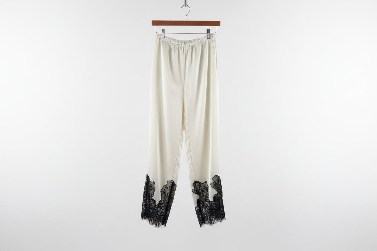 lace trim pant