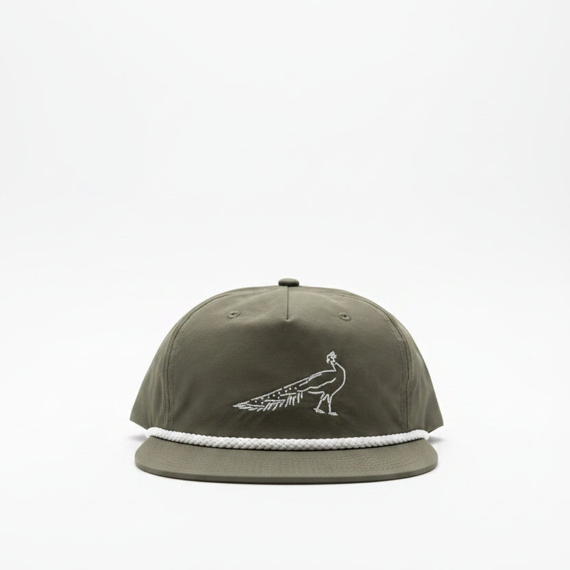 fire peacock golf hat (sage)