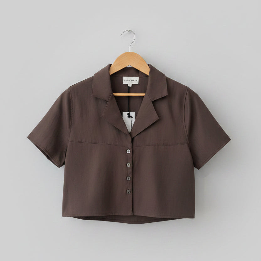 brown botton front