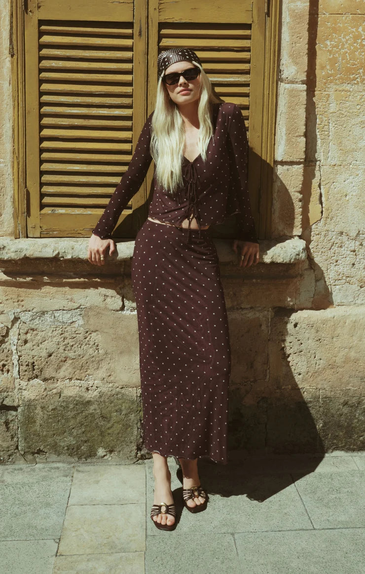 eda polka dot midi