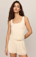 ella lace tank sandstone