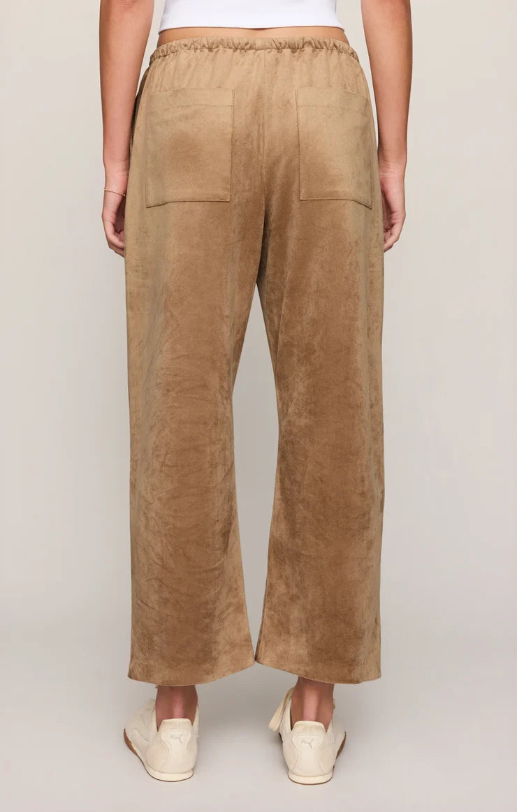drift suede pant light sand