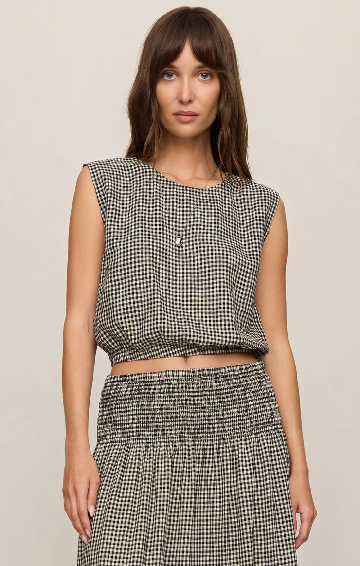 merit ginham top