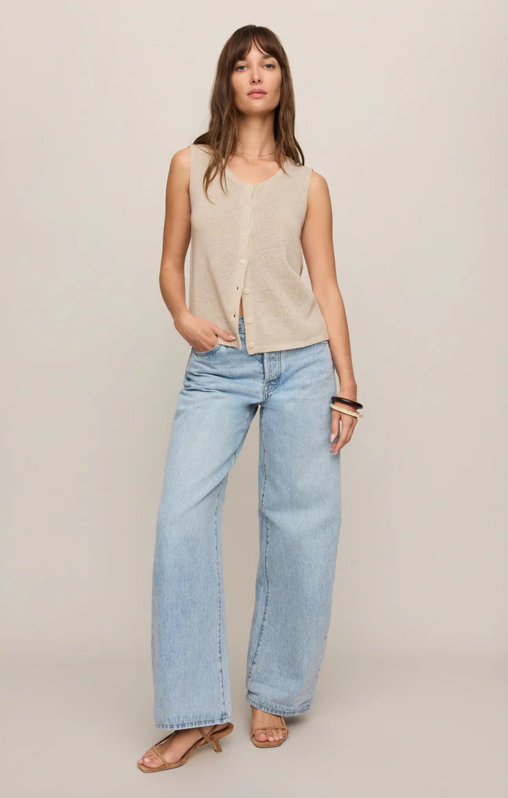 syd sweater vest sandstone