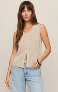 syd sweater vest sandstone