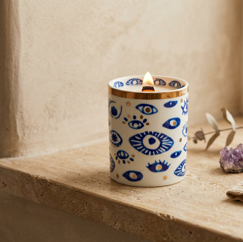 "Evil Eye" Candle: Oud & Patchouli